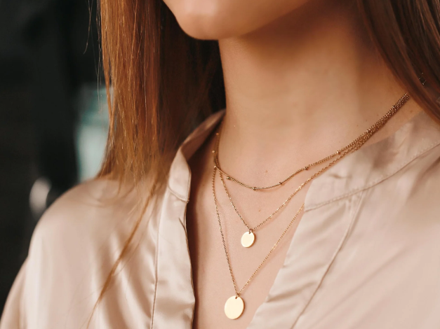 Layered Necklace Look